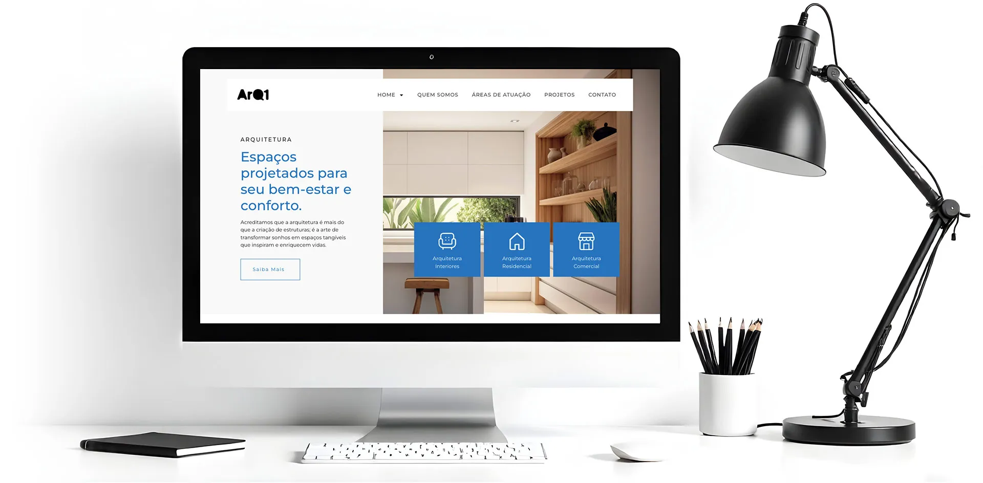 Site para escritórios de arquitetura
